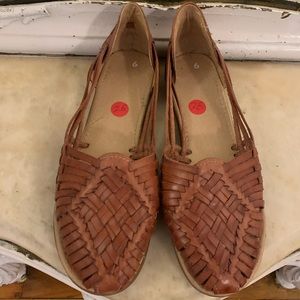 Soft tan huaraches from Mexico, 9, Never Been Worn